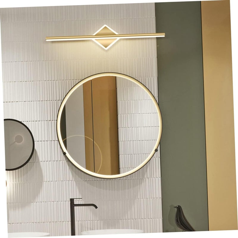 POPETPOP Creative LED Vanity Mirror Light Gold Wall Lamp with Three Color Modes Energy Saving Bathroom Sconce for Makeup Bedroom Hallway Fixture - Image 4