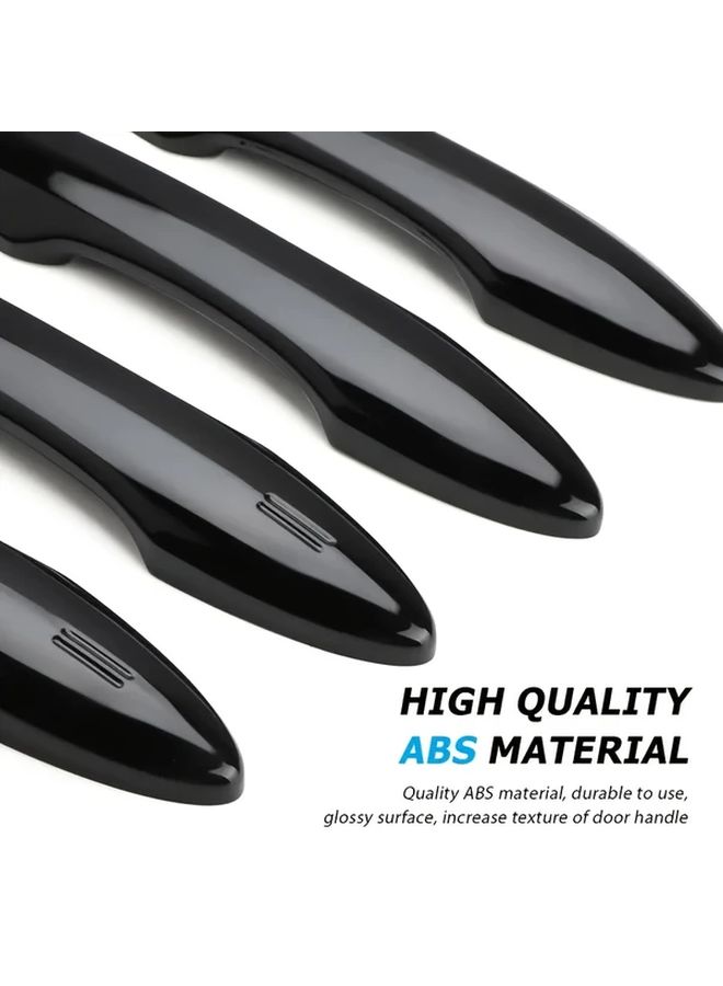 Carbon Fiber 4 Piece Set ABS Front Door Handle Cover Compatible With Toyota Camry 2018 2023 And Corolla 2020 2024 And Vios 2020 2024 Right Hand Drive - Image 5