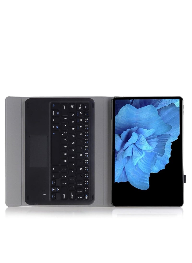 Generic - Arabic and English Touchpad Keyboard Case Compatible with Lenovo Tab K11 Plus 11.45-inch (Model TB352FU) 2024 Magnetic Removable Wireless Keyboard Cover - Image 1