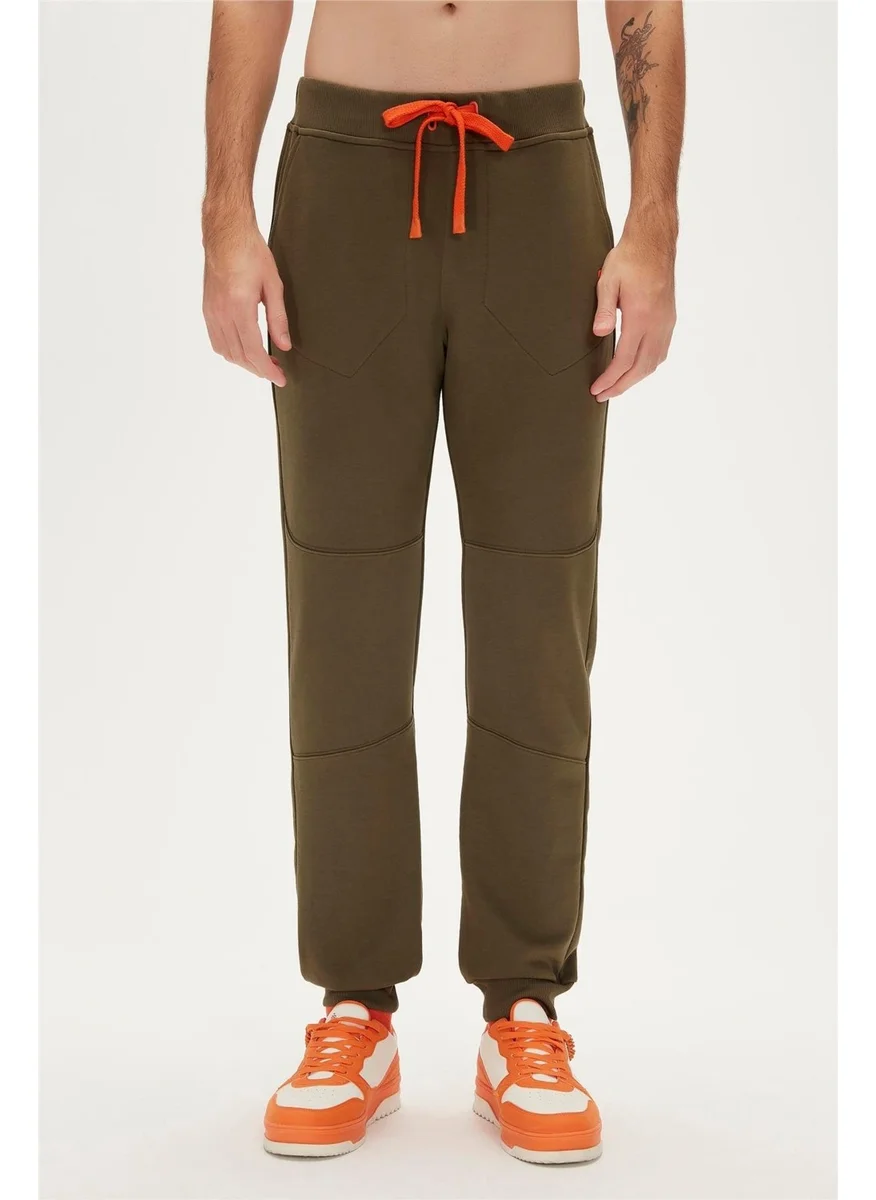 باد بير Less Plain Sweatpants Khaki Men's Tracksuit Bottoms