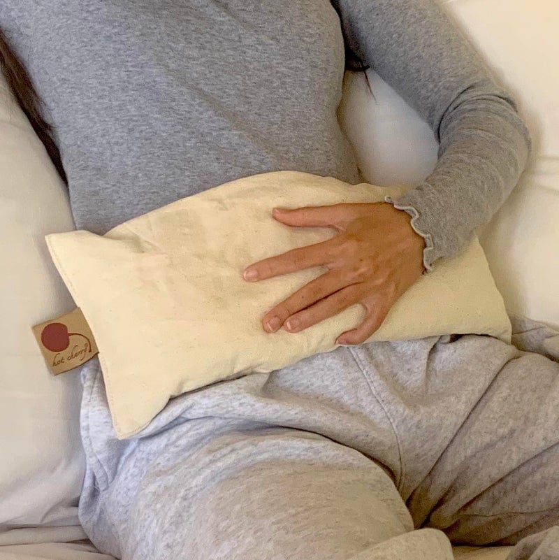 Hot Cherry Cervical/Rectangular Pillow, Natural Denim, w/Cherry case Cherry Pit-Stone, Hot/Cold, Moist Heat Pack, Pain Relief, Microwavable-Washable - Image 5