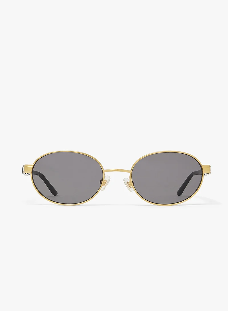 KAREN WAZEN Sam Oval Sunglasses