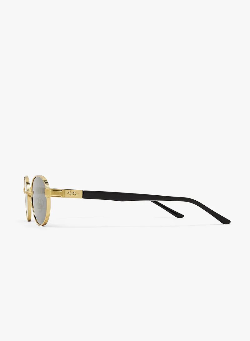 KAREN WAZEN Sam Oval Sunglasses