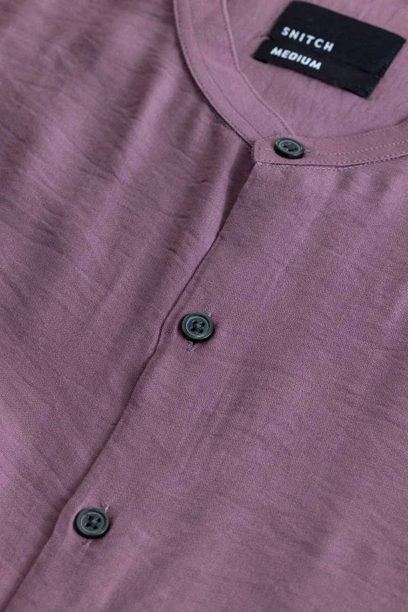 سنيتش Calista Mauve Mandarin Shirt