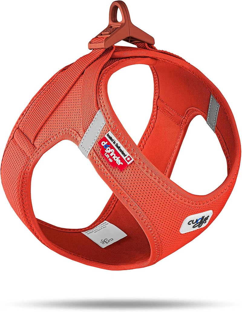Curli Vest Harness curli Clasp Air-Mesh Sun Orange L - Image 1