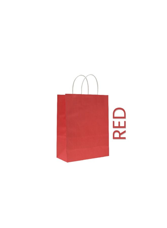 SNH Packing Paper Bag Red 16x8x22cm Twisted Handle 25 Pieces - Image 1