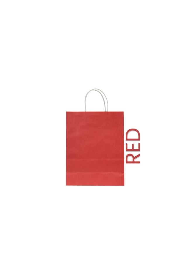 SNH Packing Paper Bag Red 16x8x22cm Twisted Handle 25 Pieces - Image 2