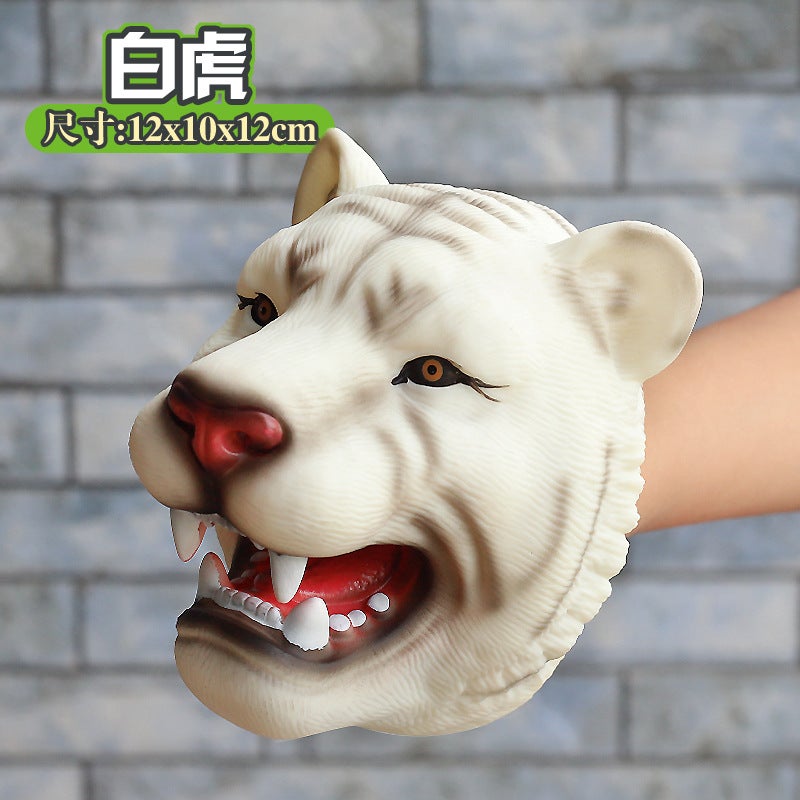 Dinosaur Puppet Gloves for Kids white tiger 