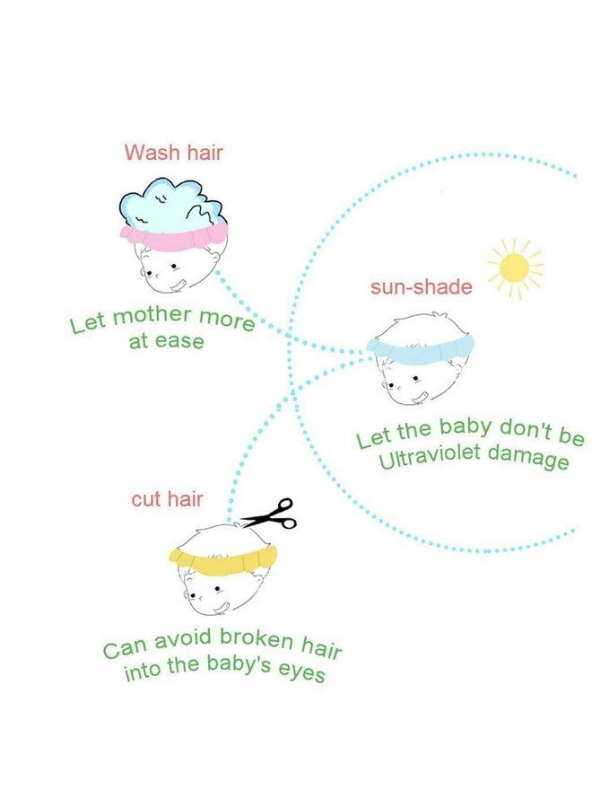 Kayru Shower Cap For Kids - Babies Bathing Eye & Ear Protector Headcap, Adjustable Waterproof Caps for Headbath, Toddlers Head Hair Wash Protection Gadgets, Baby Bath Cover Accessories - Image 5