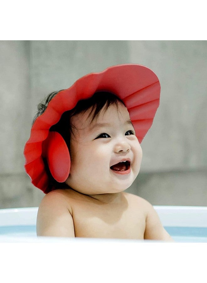 Kayru Shower Cap For Kids - Babies Bathing Eye & Ear Protector Headcap, Adjustable Waterproof Caps for Headbath, Toddlers Head Hair Wash Protection Gadgets, Baby Bath Cover Accessories - Image 1