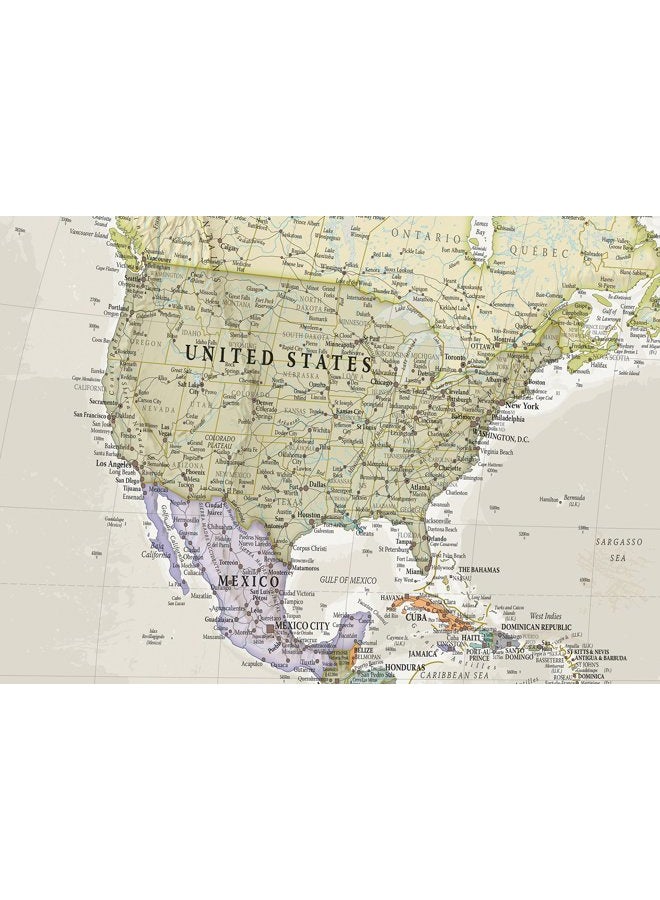 Maps International Classic World Wall Map - Map of The World - Image 4