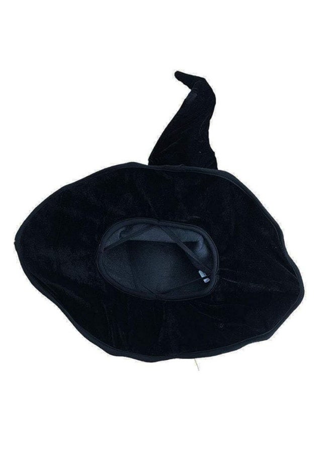 2PCS Halloween Witch Hat – Black Oxford Fabric Wizard Hat, Lightweight Pointed Hat for Costume, Dress-Up & Party Accessory - Image 3