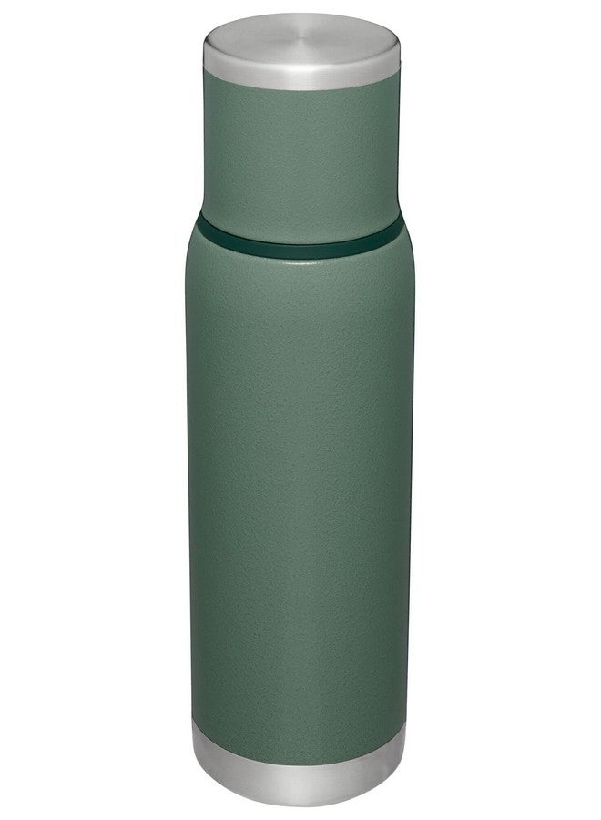 Stanley Stanley Adventure-To-Go Vacuum Bottle 1.1 qt | Wide Mouth with Leakproof Cup Lid | Keep Drinks Hot or Cold | Packable for Travel | Insulated Stainless Steel Thermos | BPA-Free | Hammertone Green  - Image 3