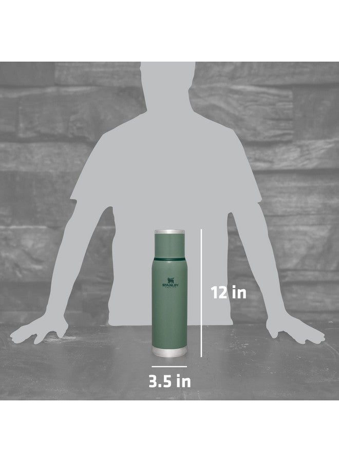 Stanley Stanley Adventure-To-Go Vacuum Bottle 1.1 qt | Wide Mouth with Leakproof Cup Lid | Keep Drinks Hot or Cold | Packable for Travel | Insulated Stainless Steel Thermos | BPA-Free | Hammertone Green  - Image 5