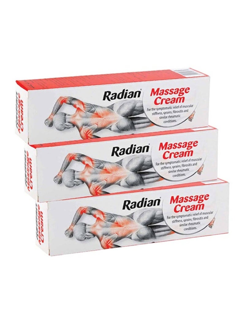 Massage cream, 3 pieces