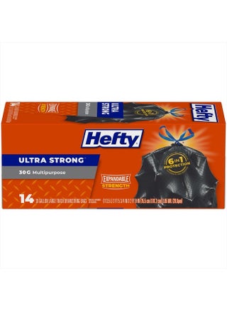 Ultra Strong Multipurpose Large Trash Bags, Black, Unscented, 30 Gallon, 14 Count - pzsku/Z6CB00765D9BD35AEC407Z/45/_/1715555425/2874707f-7837-486e-b57f-366d29202dbb