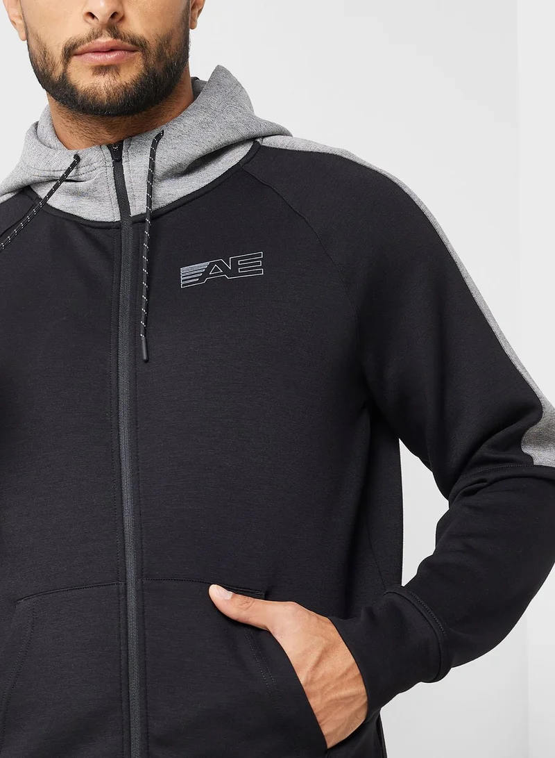 American Eagle Zip Through Hoodie