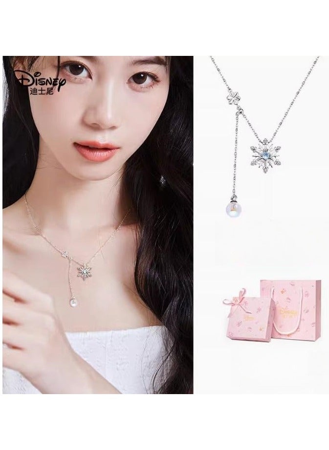 Disney Necklace Women's New Light Luxury Niche Exquisite High-Class Pure Silver Qixi Gift  - Image 3