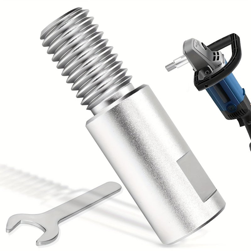 1pc 5/8-11 Angle Grinder Extension Shaft With Plate Handle For Polishing Wheels - Image 1