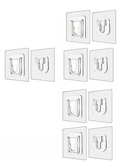 Spaceshoop Double-Sided Adhesive Wall Hooks - Wall-Sticking Hooks Without Punching 4pcs  - Image 1
