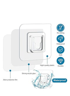 Spaceshoop Double-Sided Adhesive Wall Hooks - Wall-Sticking Hooks Without Punching 4pcs  - Image 2