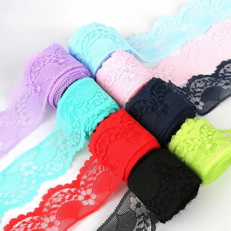 No Elastic Color Lace 5 Yards A Roll Of 4Cm Wide Diy Handmade Jewelry Clothing Decoration Accessories Manufacturers - Image 3