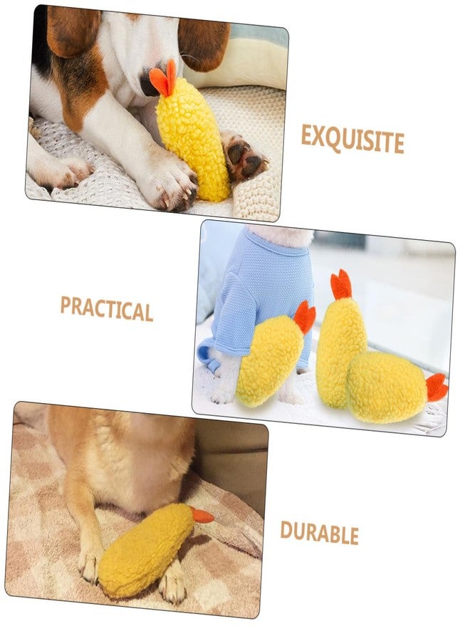 BUGUUYO Dog Vocalizing Chew Toy Plush Pet Comfort Plaything for Healthy Teeth Gums Interactive Stress Relief for Cats and Dogs 2 Pack 5.11X2.36X1.96In - Image 2
