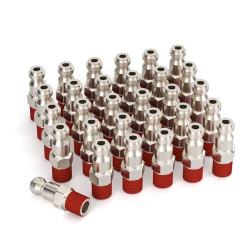 GASHER 14 Inch Body Size TType Plug 14 Inch Male Pneumatic Plugs30Pack - Image 1