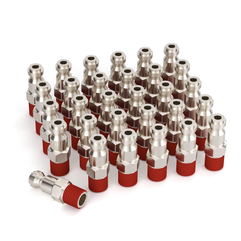 GASHER 14 Inch Body Size TType Plug 14 Inch Male Pneumatic Plugs30Pack - Image 2