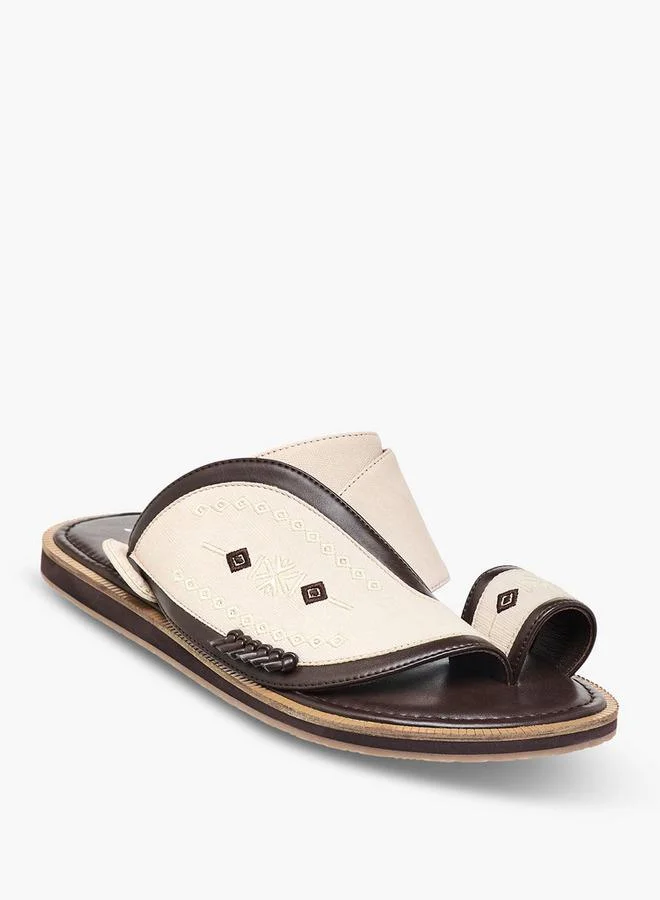 Al Waha Men Embroidered Arabic Sandals