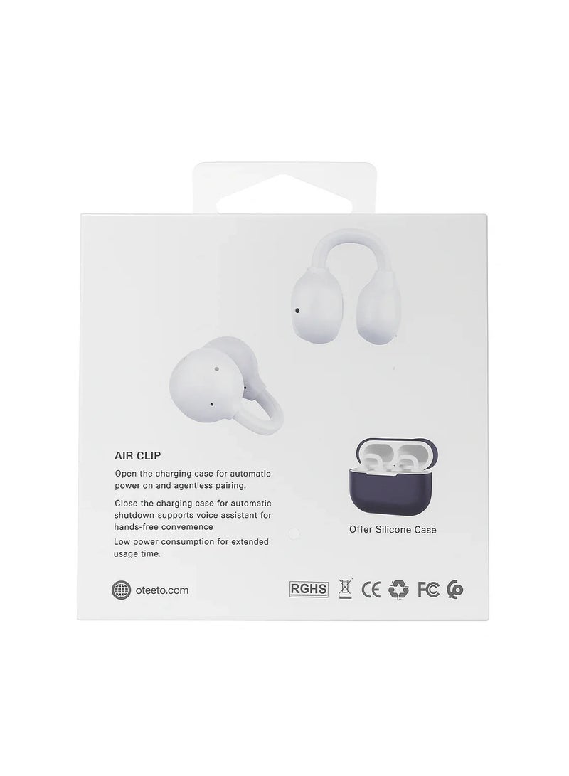 Oteeto OWS Open Wearable Earbuds Air Clip, Lightweight Clip-On Wireless Earphones with Open-Ear Comfort, Clear Sound, Secure Fit, Long Battery Life, Sweat Resistant, Hands-Free Calls - Image 3
