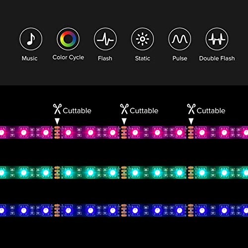 BTF-LIGHTING PC RGB Strip 2PCs 19.7in for 12V 4Pin LED Headers for ASUS Aura Sync, Gigabyte RGB Fusion, MSI Mystic Light - Image 2