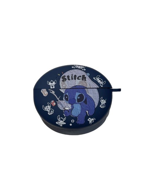 For Oppo Enco X3 Headphone Set Cartoon Cute Air4pro Wireless Bluetooth Protective Case Anti-drop Soft Case-Color:Hard Plastic Soft Shell-blue Stitch-Model:Oppo Enco Air4 (protective Case)