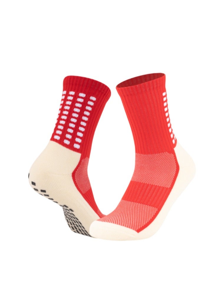 Kenzs 3 Pairs Colorful Football Anti-Slip Socks Gel Socks for Men Women Kids Anti-Slip Football Socks Suitable for Football Basketball Yoga - Image 2