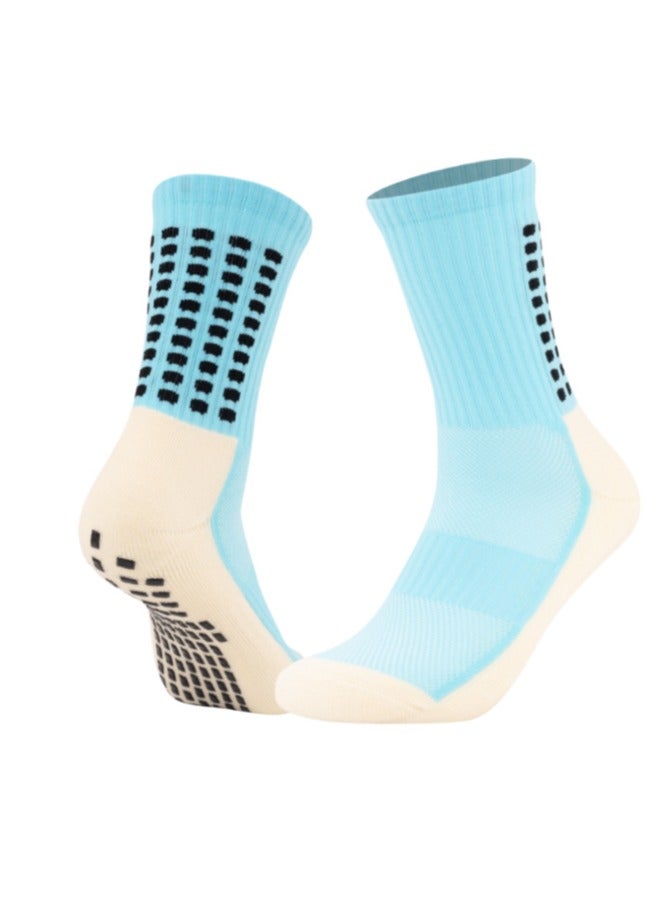 Kenzs 3 Pairs Colorful Football Anti-Slip Socks Gel Socks for Men Women Kids Anti-Slip Football Socks Suitable for Football Basketball Yoga - Image 3