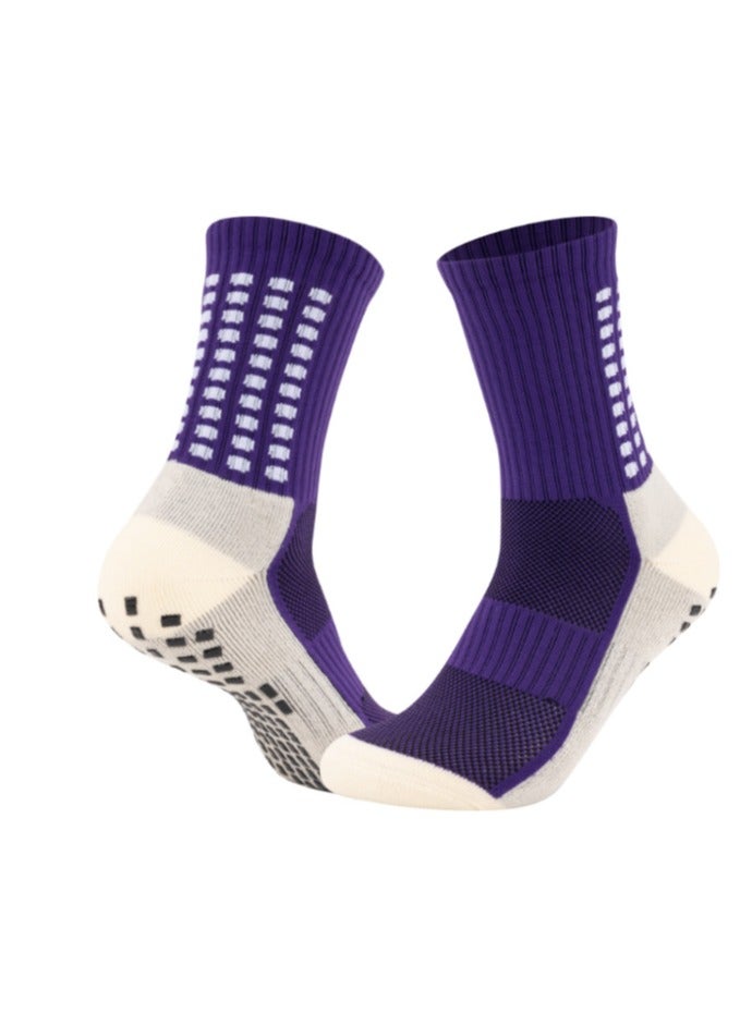 Kenzs 3 Pairs Colorful Football Anti-Slip Socks Gel Socks for Men Women Kids Anti-Slip Football Socks Suitable for Football Basketball Yoga - Image 4