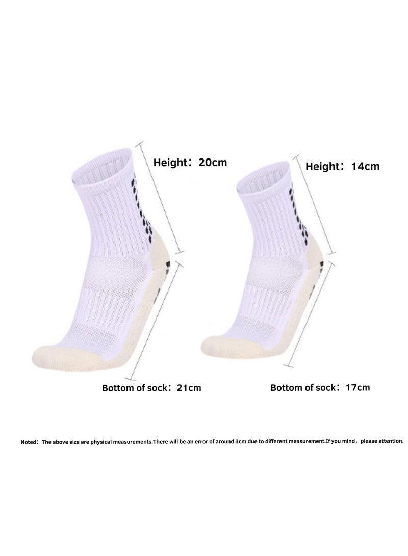 Kenzs 3 Pairs Colorful Football Anti-Slip Socks Gel Socks for Men Women Kids Anti-Slip Football Socks Suitable for Football Basketball Yoga - Image 5