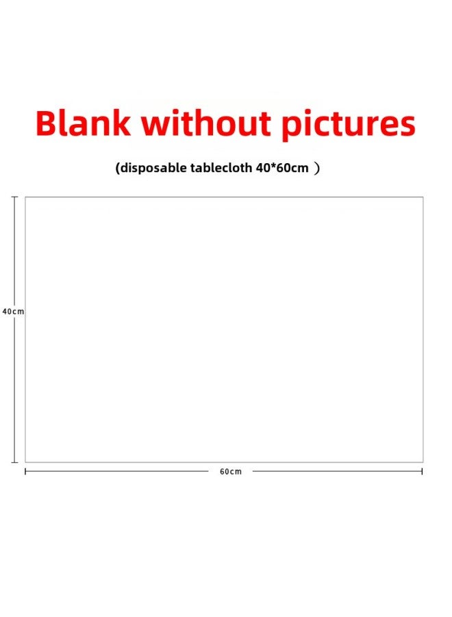 Disposable Plastic Tablecloth Catering Special Lobster Hot Pot Takeaway Waterproof And Oil-proof Independent Packaging Table Mat Printed Logo-Color:Blank (40*60)-Specifications:Ordinary Independent Packaging  - Image 1