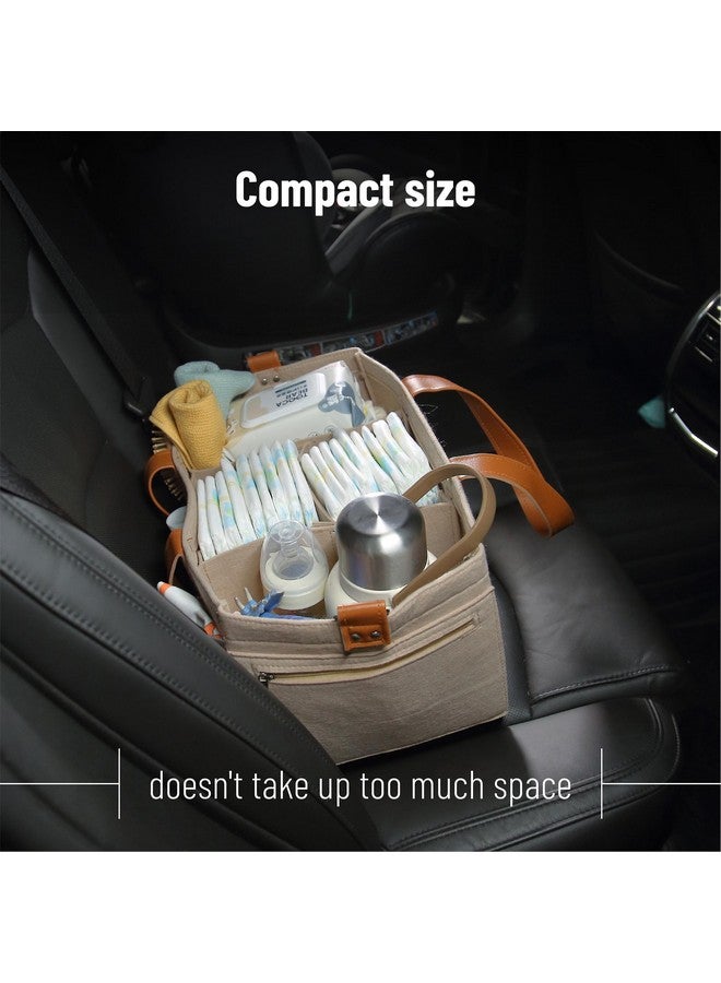 Mr. Pen- Baby Diaper Caddy Organizer, Leather Strap, Baby Organizer, Car Diaper Caddy, Baby Caddy Organizer, Portable Diaper Caddy, Diaper Organizer for Changing Table, Baby Organizer for Nursery - Image 4