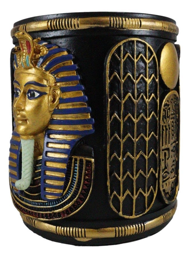 Ebros Gift Classical Egyptian Royalty King Tut Pharaoh Stationery Pen Holder Figurine 4" H Office Desktop Organizer Tutankhamun Ancient Ruler Of Egypt Son Of Horus - Image 5