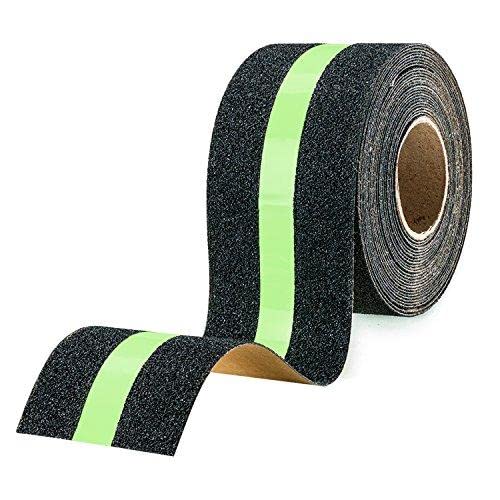JIG'sMART JIGsMART Anti Slip Tape for Stairs NonSlip Traction Tapes Waterproof Luminous Anti Slip Grip Tape Non Slip Adhesive Stair Treads 5Meter x 5CM 