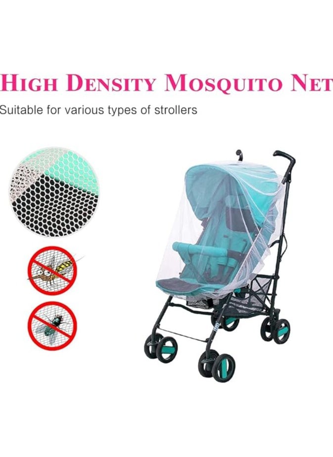 Moro Moro Universal Baby Mosquito Net for Strollers & Carriers – Breathable, Elastic Fit  - Image 3