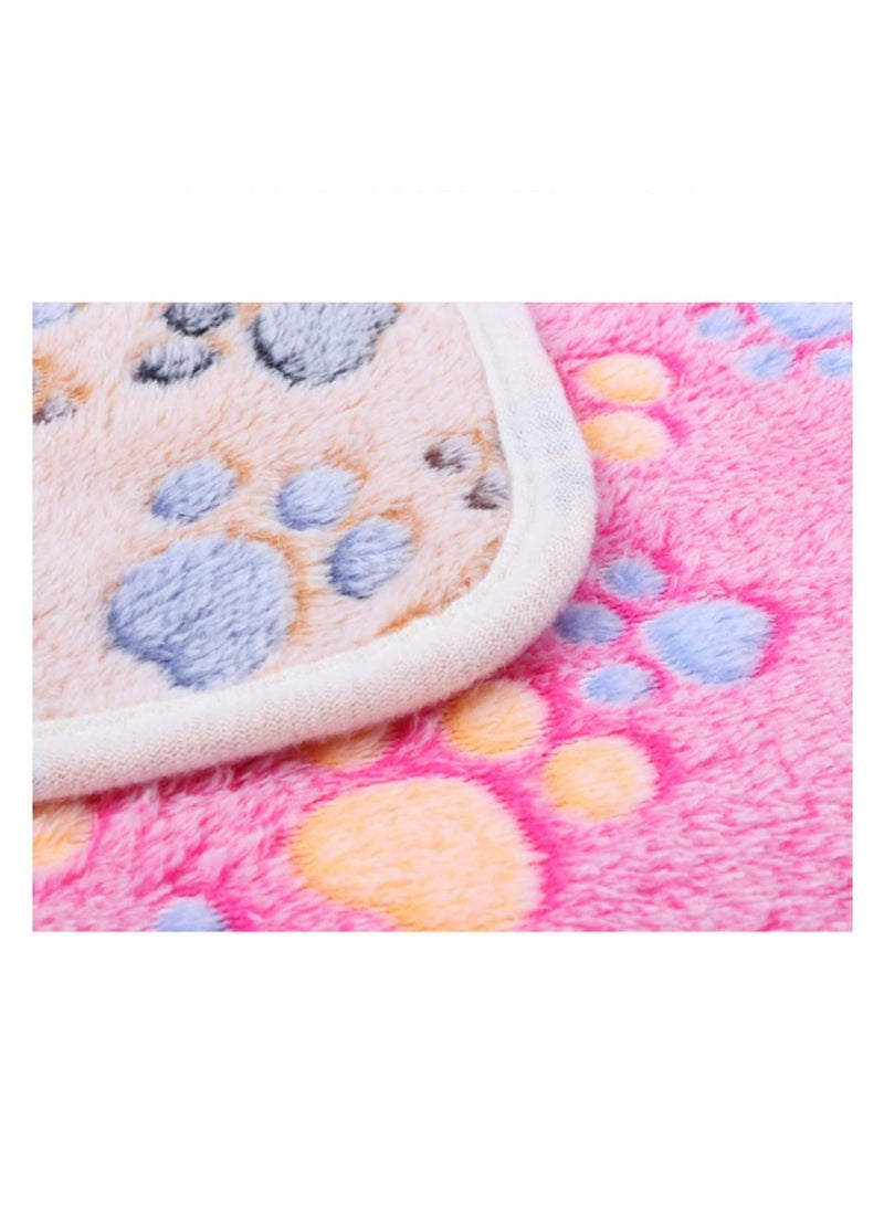 CMGTYYD. CMGTYYYD بطانية ناعمة للحيوانات الأليفة بطانية ناعمة للقطط والكلاب، وسادة أريكة فراش للكلاب، بطانية دافئة ومريحة للحيوانات الأليفة بنمط كرتوني لطيف 3 قطع/مجموعة - Image 4