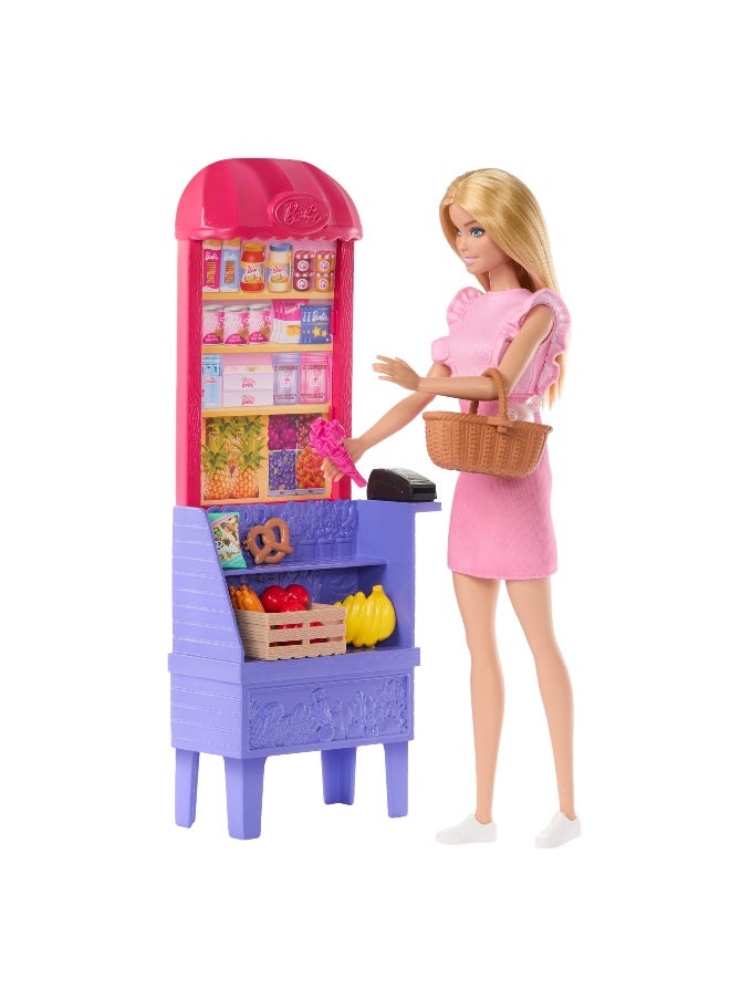 Barbie Barbie Malibu Barbie and Teresa Recipe for Friendship Malibu at the Market Doll Playset  - Image 2