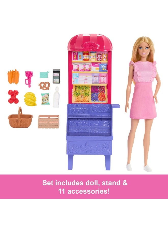 Barbie Barbie Malibu Barbie and Teresa Recipe for Friendship Malibu at the Market Doll Playset  - Image 3