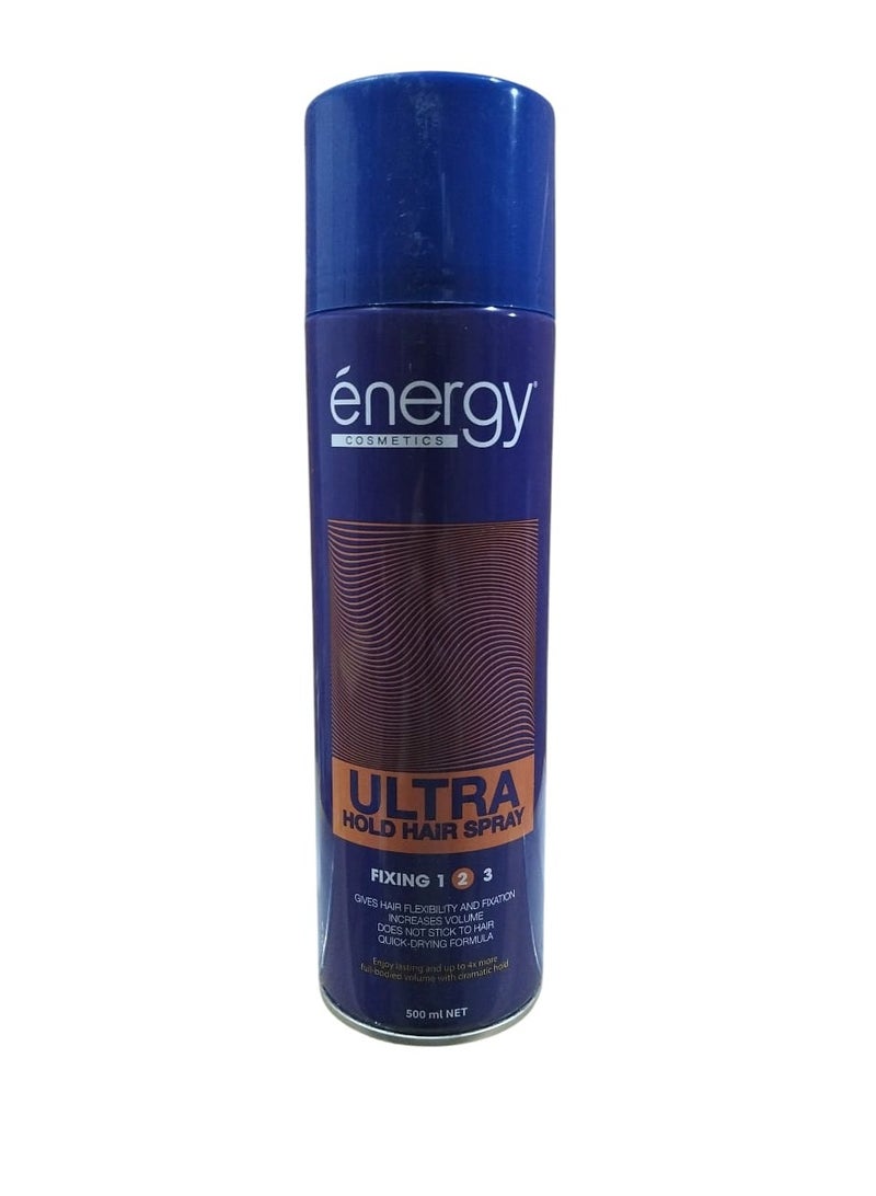 Energy Cosmetics ENERGY HAIR SPRAY ULTRA HOLD 500ML