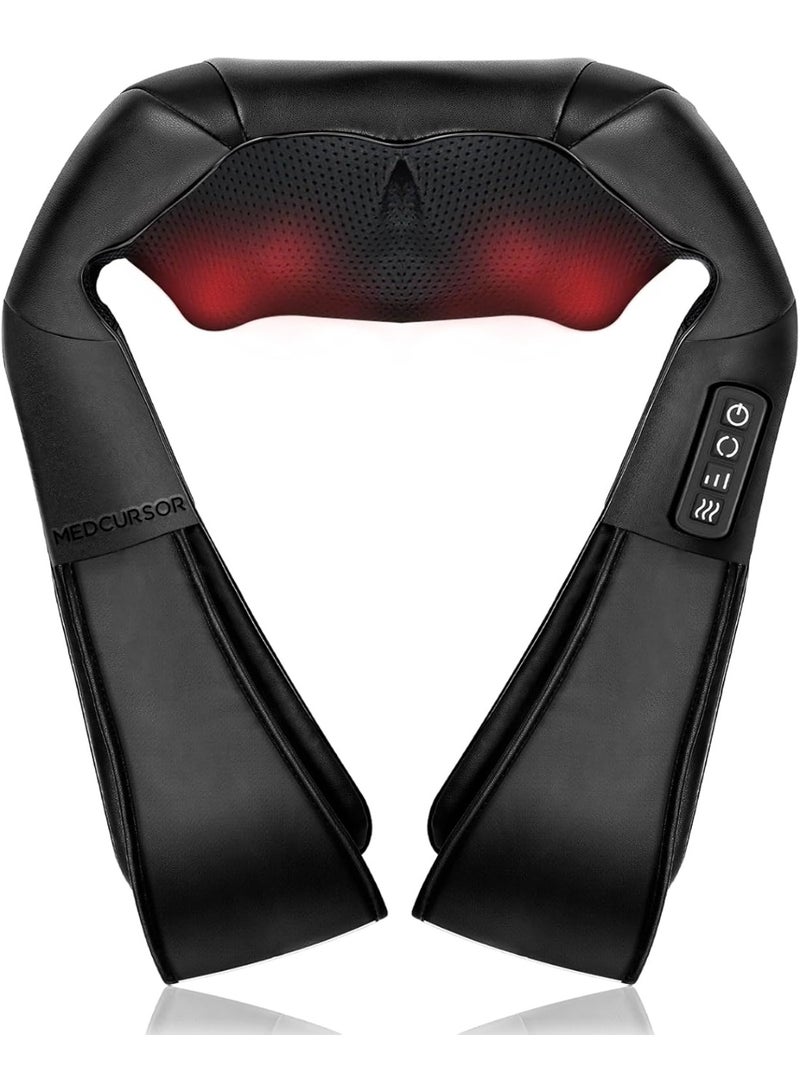 Soofam Neck Massager, Electric Neck and Back Massager with Heat, Portable Deep Tissue 3D Kneading Pillow for Muscle Pain Relief, Home, Office Use, Mothers Day Gifts - Image 1
