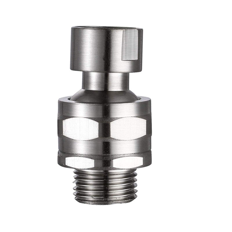 Shower Head Swivel Ball Adapter Brass Adjustable Shower Connector Shower Arm Extension Bathroom Universal Showering Component Brushed Nickel