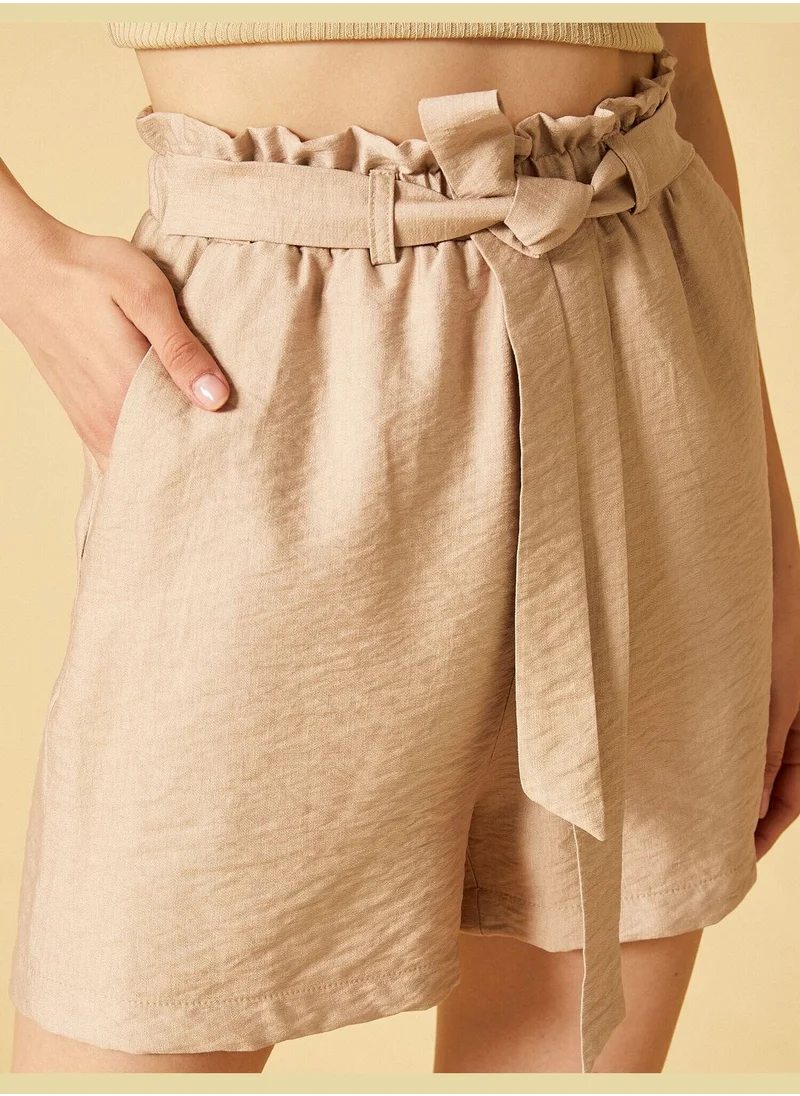 KOTON Belted Shorts