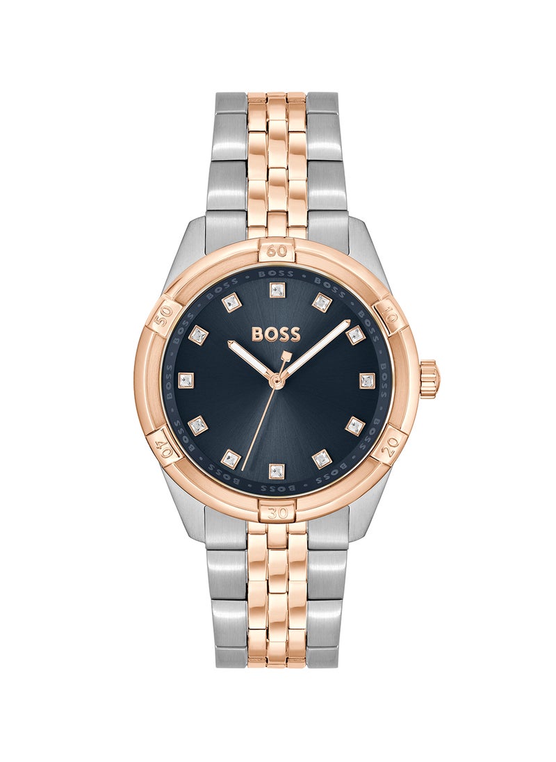 HUGO BOSS Women's Analog Round Shape Stainless Steel Wrist Watch 1502709 - 36 Mm  - Image 2